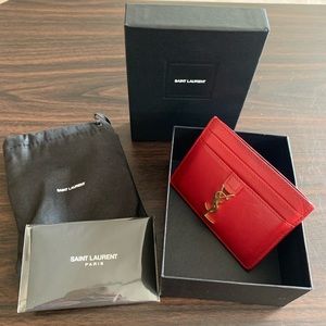 Authentic YSL card case